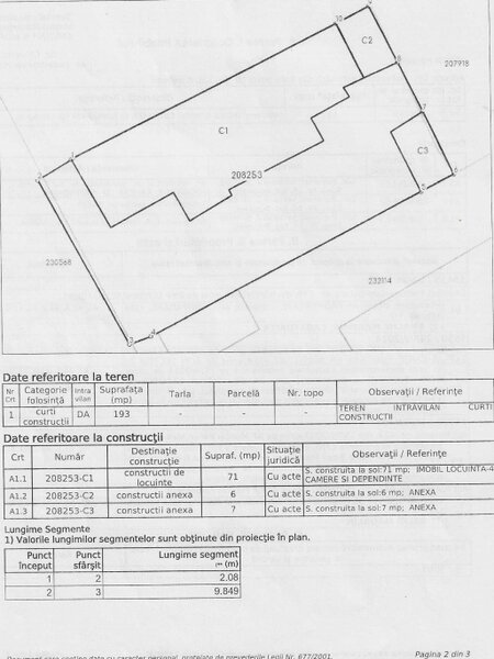 Andronache, Sector 2, casa pe un singur nivel cu teren 195 mp.